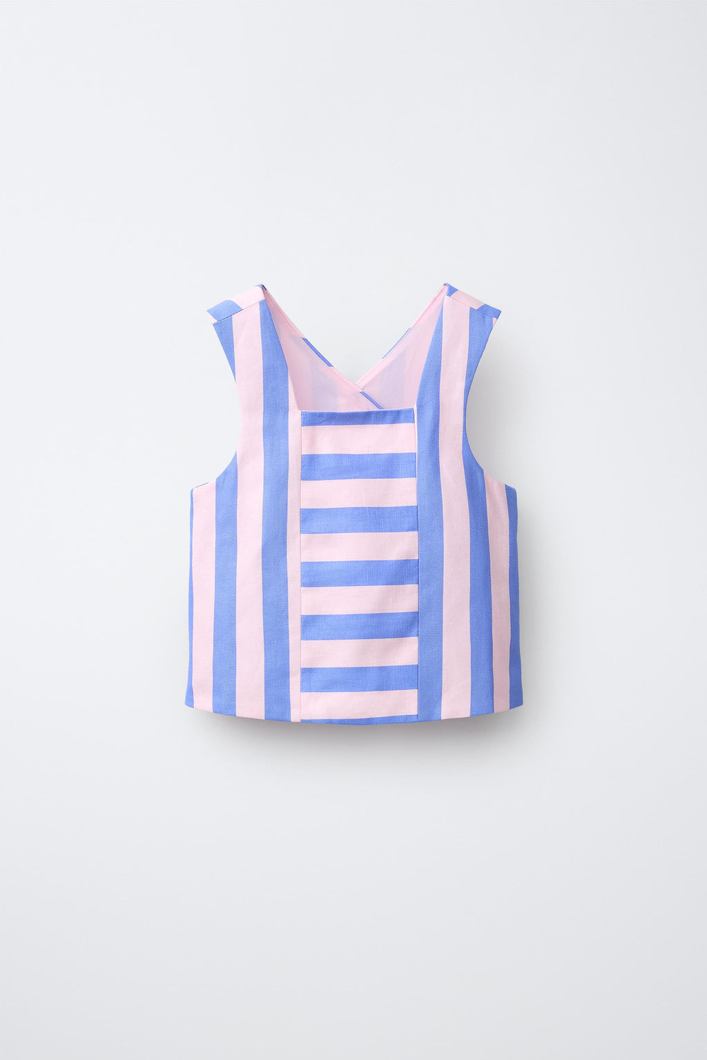 TOP RAYAS BOTONES / Multicolor