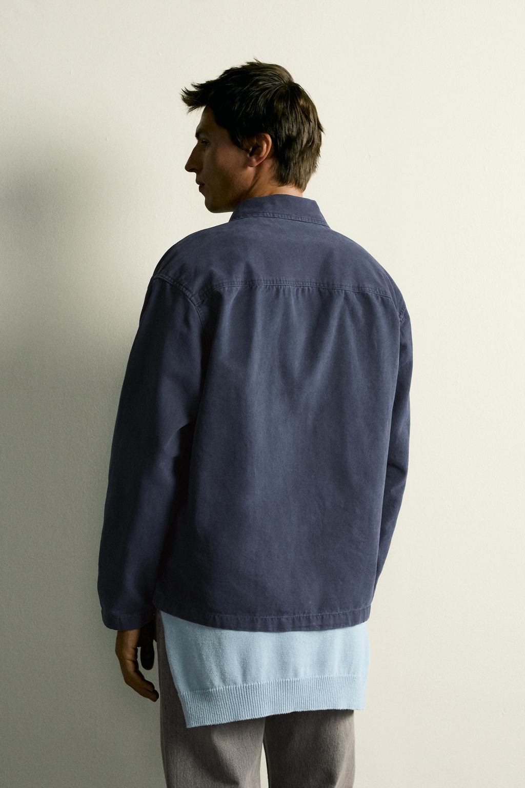 SOBRECAMISA REGULAR FIT ALAMARES NUDO / Marino - Zara фото 3