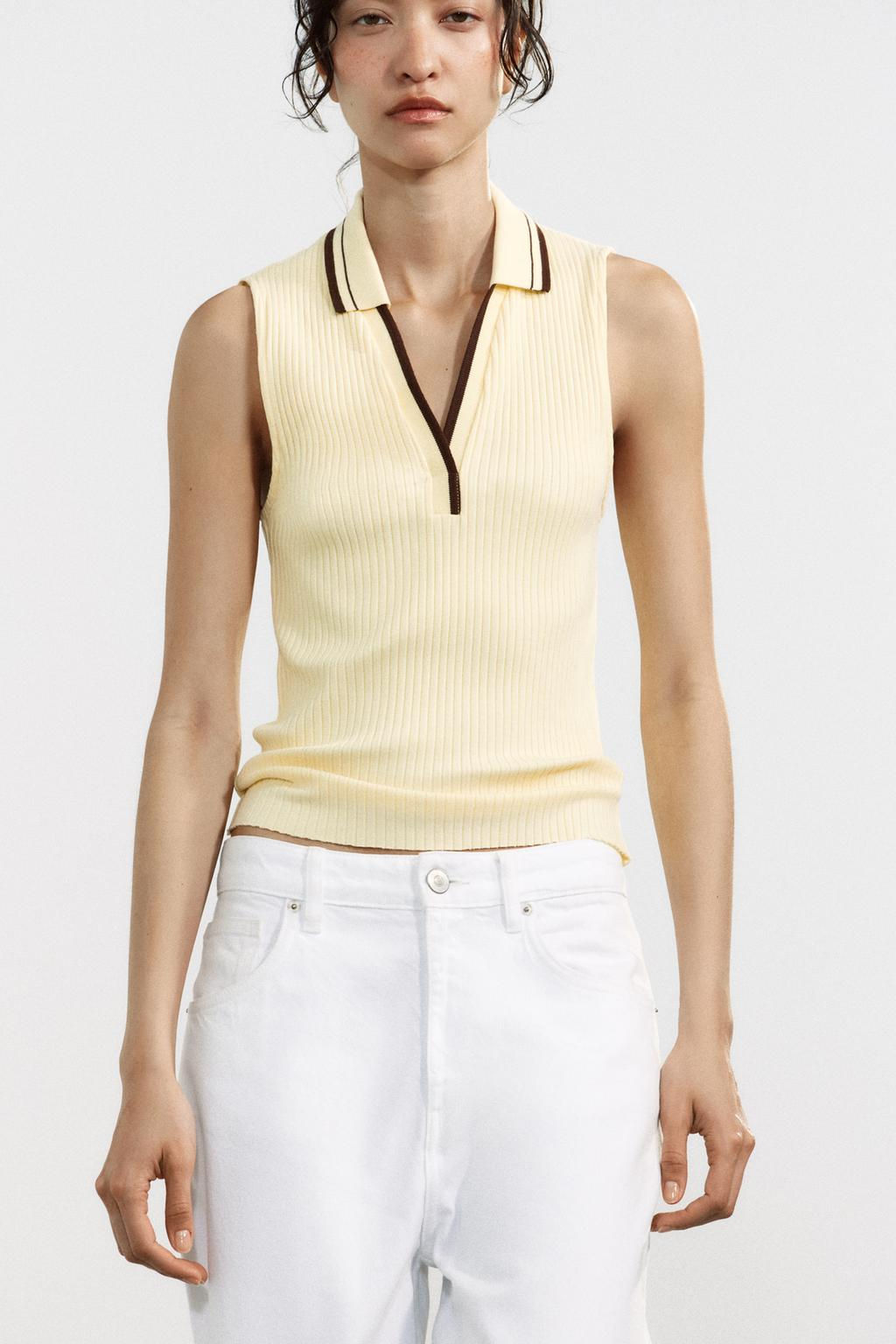 RIBBED POLO SHIRT - Zara фото 2