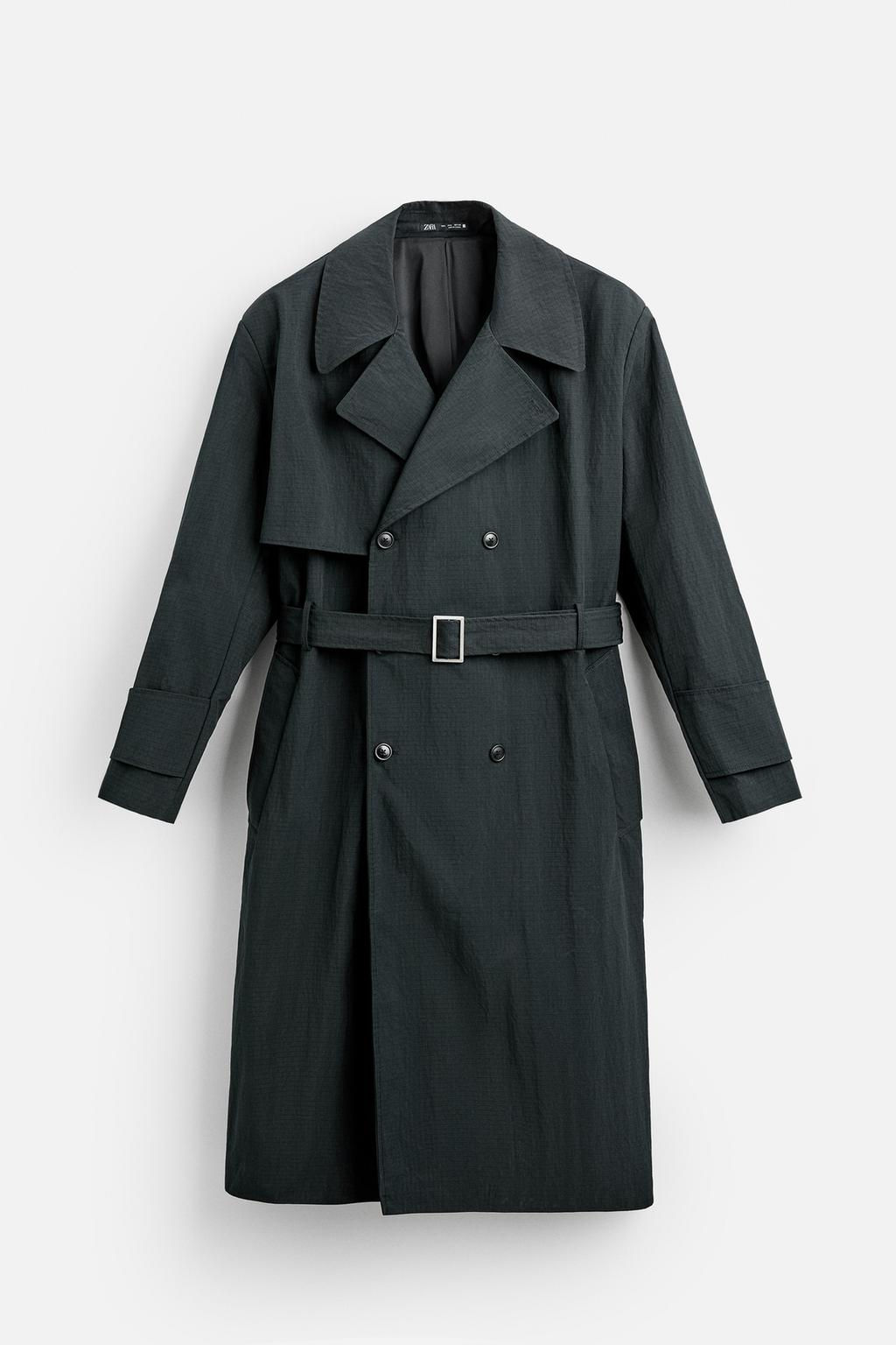 TECHNICAL RELAXED FIT TRENCH COAT - Zara фото 6