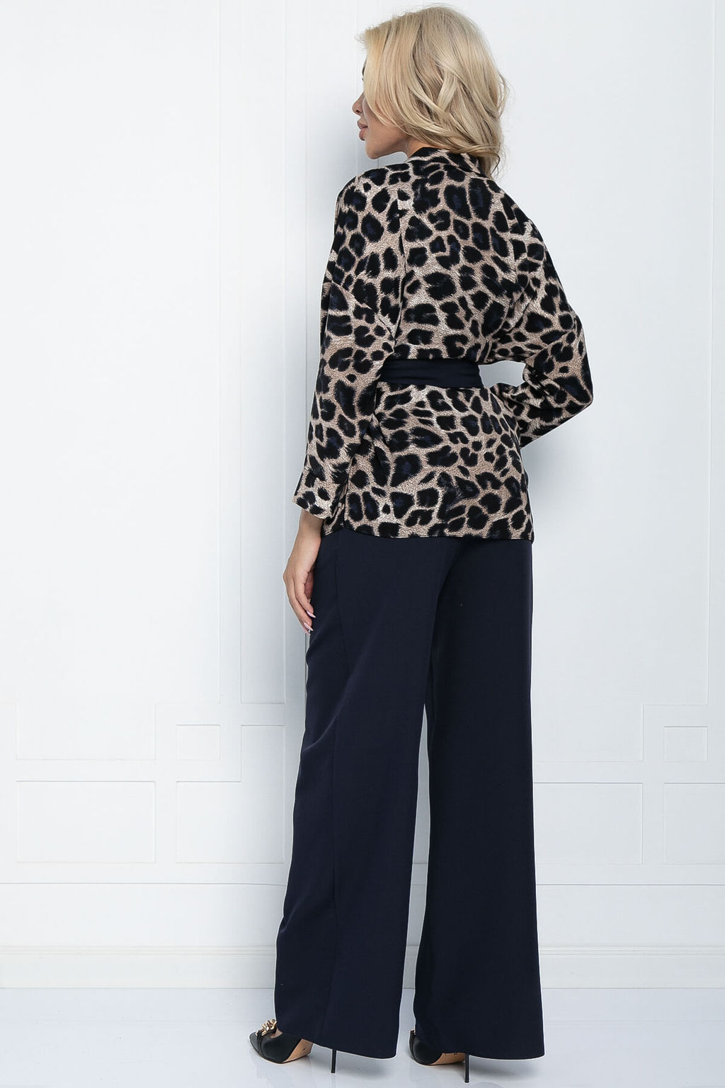 Костюм Осенний шик (синий лео) К10938 - Lt collection фото 2