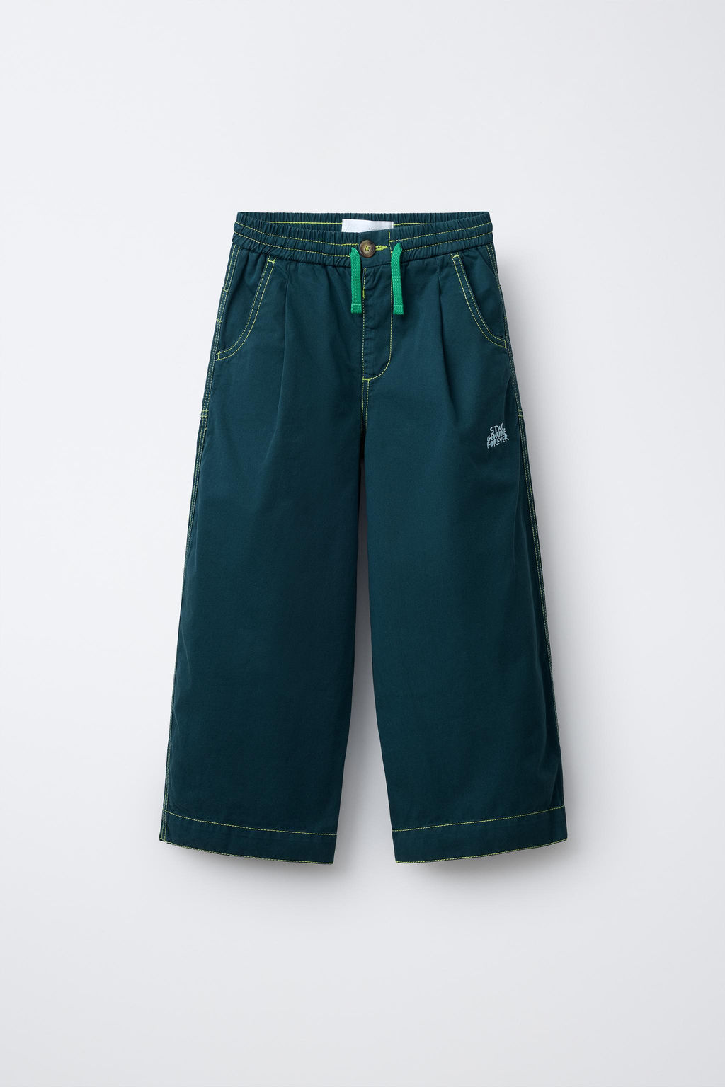 BALLOON TROUSERS WITH TOPSTITCHING - Zara фото 5