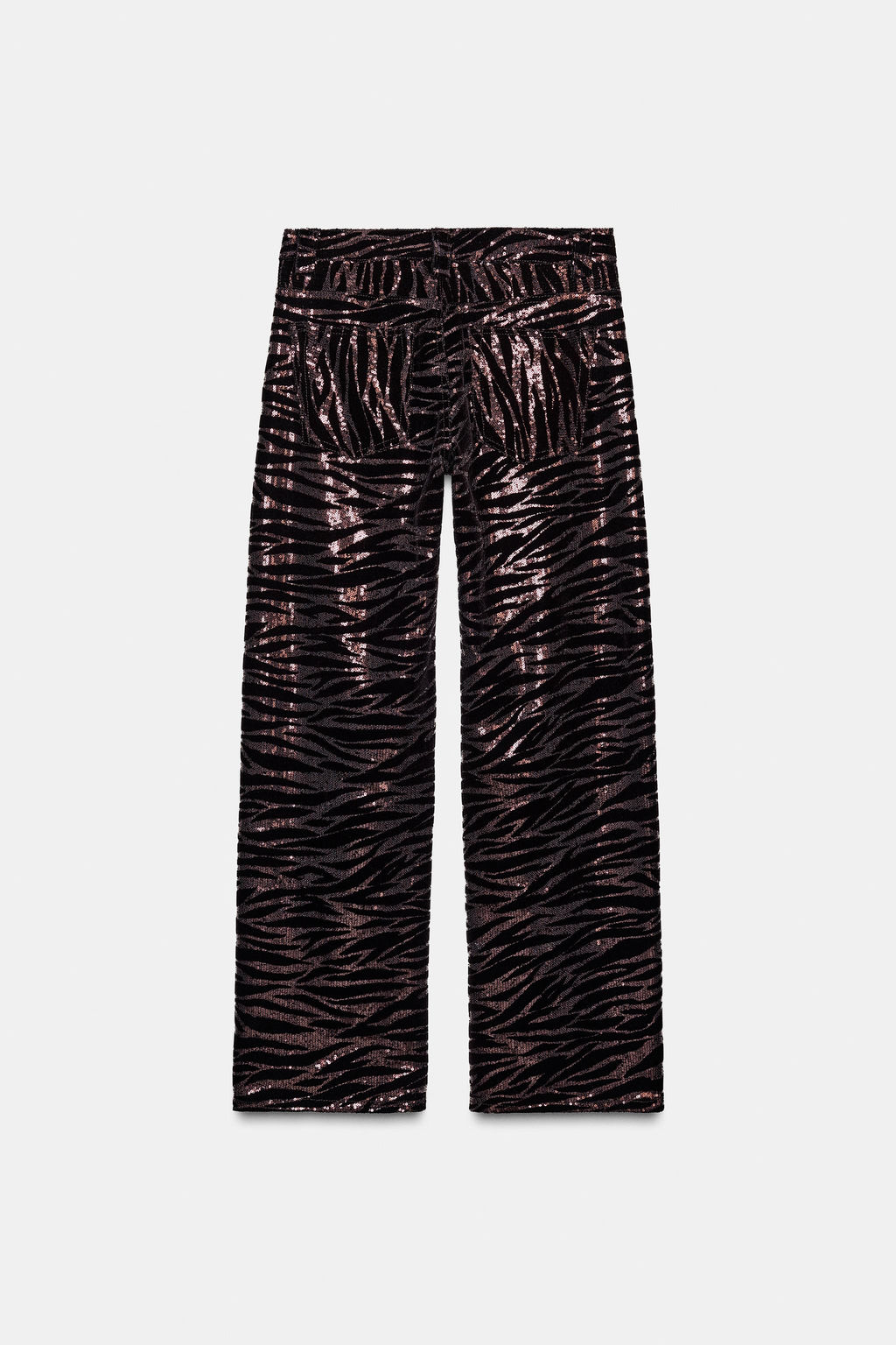SEQUINNED VELVET TROUSERS - Zara фото 6