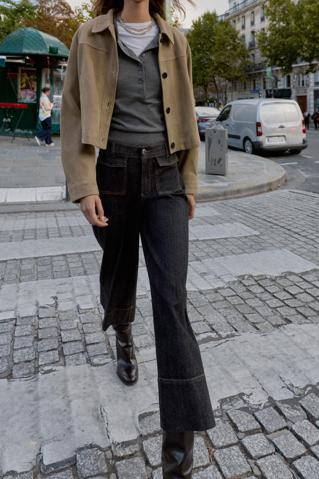 Z1975 MID-WAIST CULOTTES WITH FLAP POCKETS - Zara фото 4