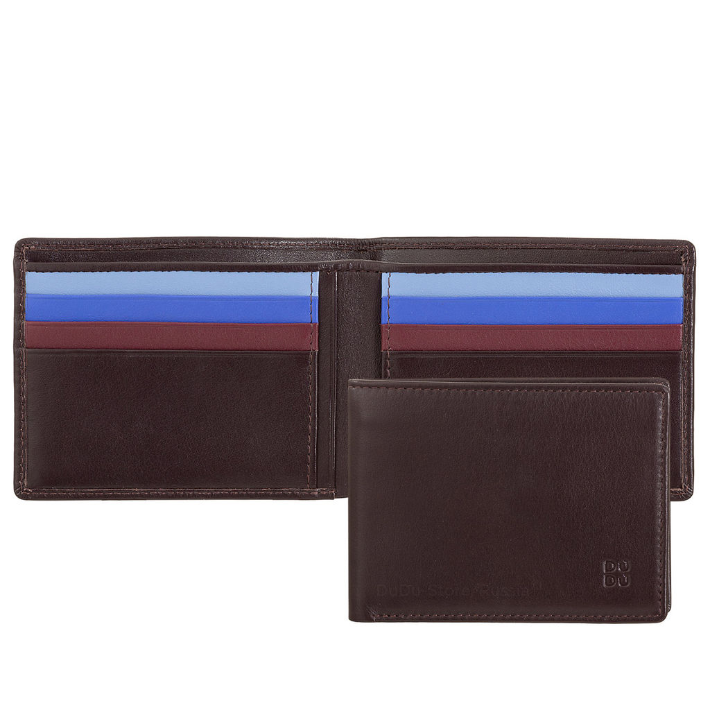 Итальянский кожаный кошелёк DuDu серии Caprera | темно-бордовый