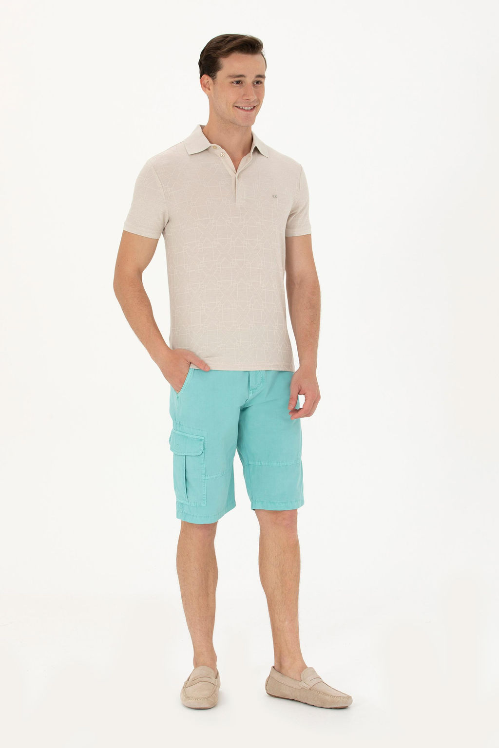 U. S. Polo Assn Мужские мятные тканые шорты - U.s. polo assn фото 17