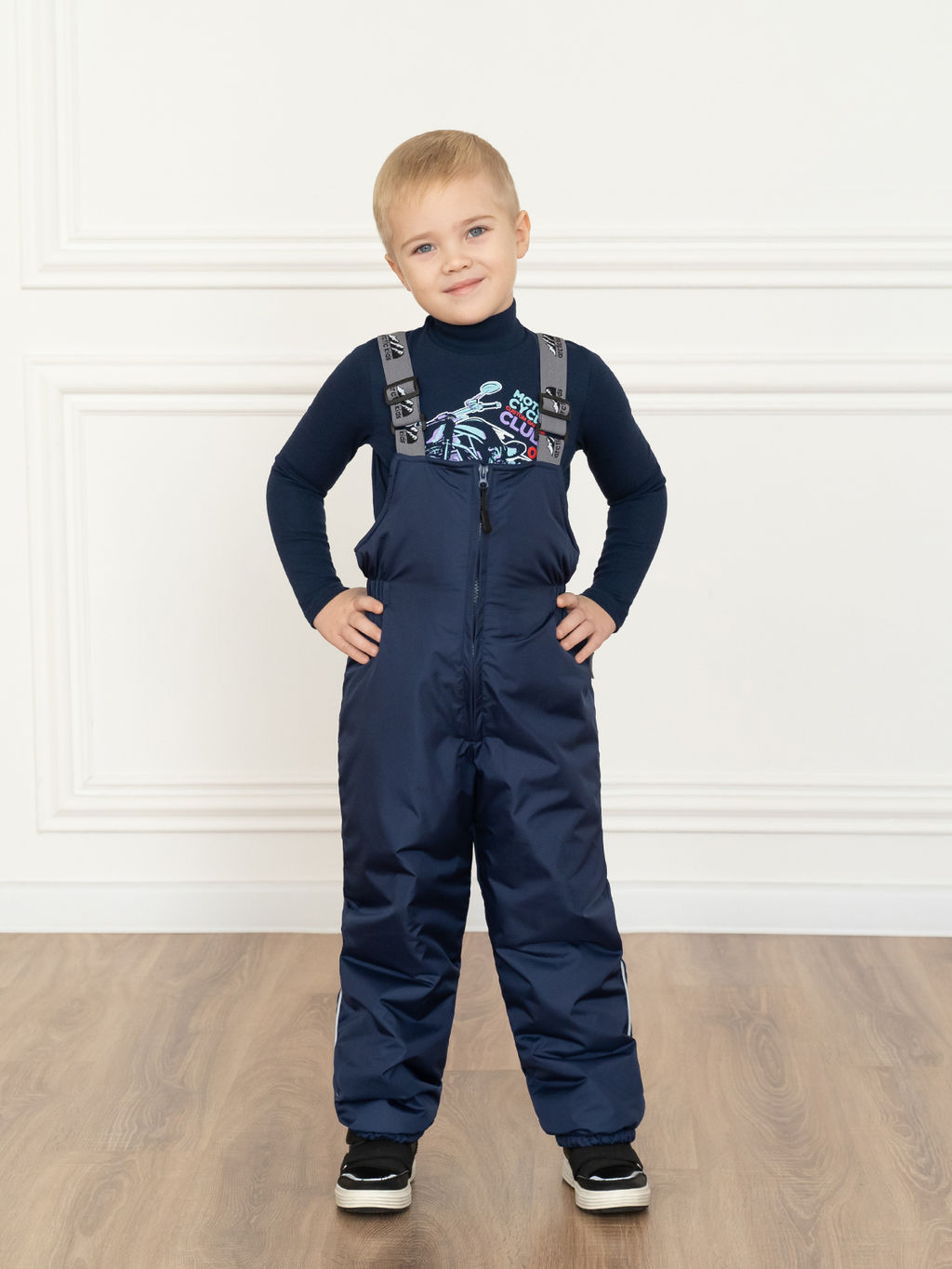 Полукомбинезон детский зимний синий (116, 60)