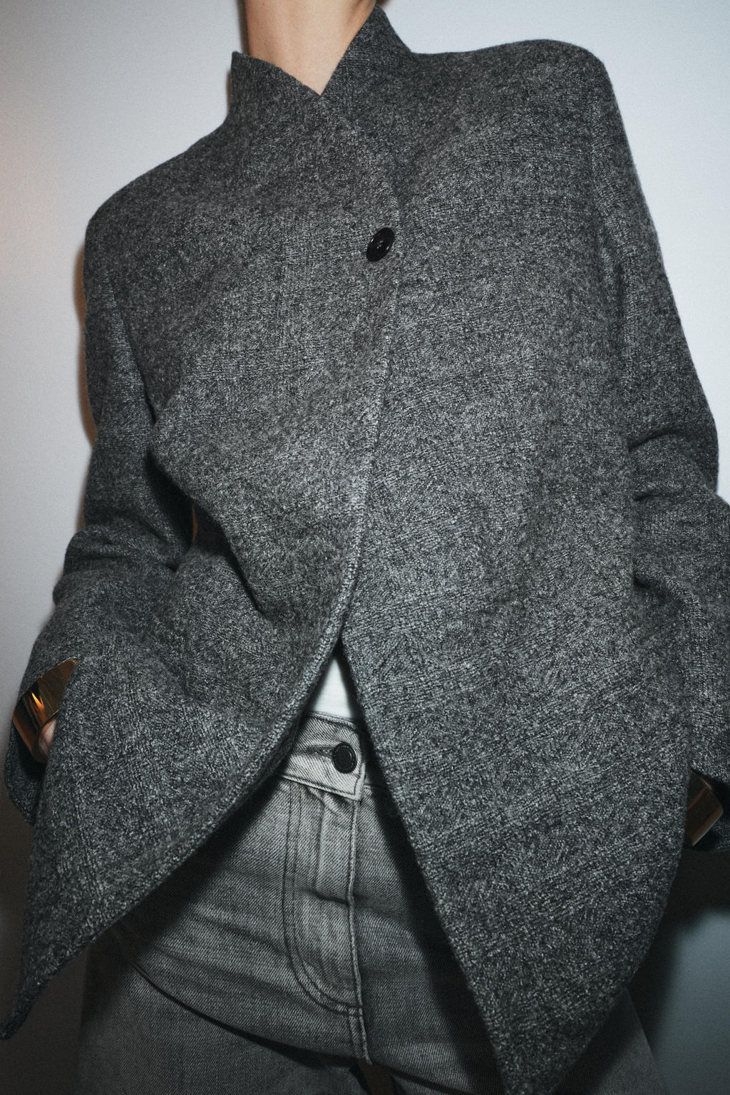 ZW COLLECTION LIMITED EDITION WOOL BLAZER WITH BUTTON - Zara фото 13