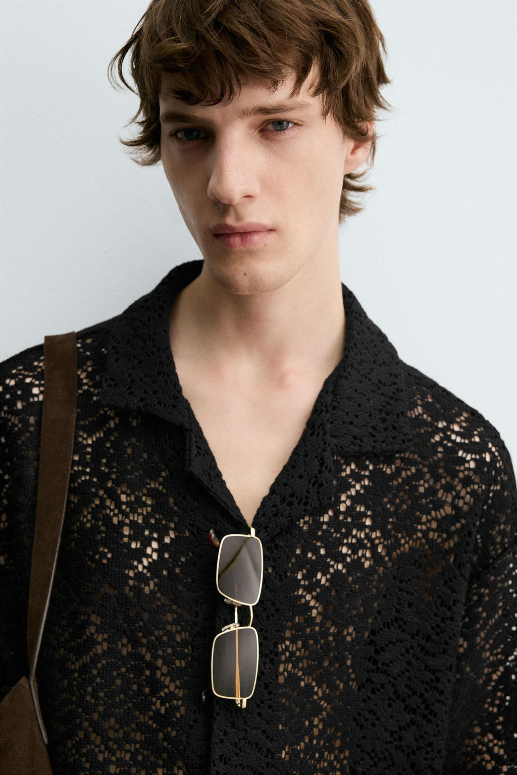 CROCHET TEXTURED SHIRT - Zara фото 6