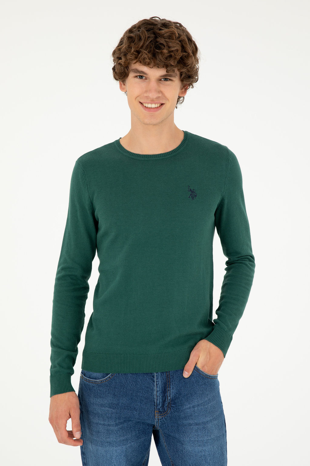 Erkek Koyu YeЕil Basic Kazak - U.s. polo assn фото 3