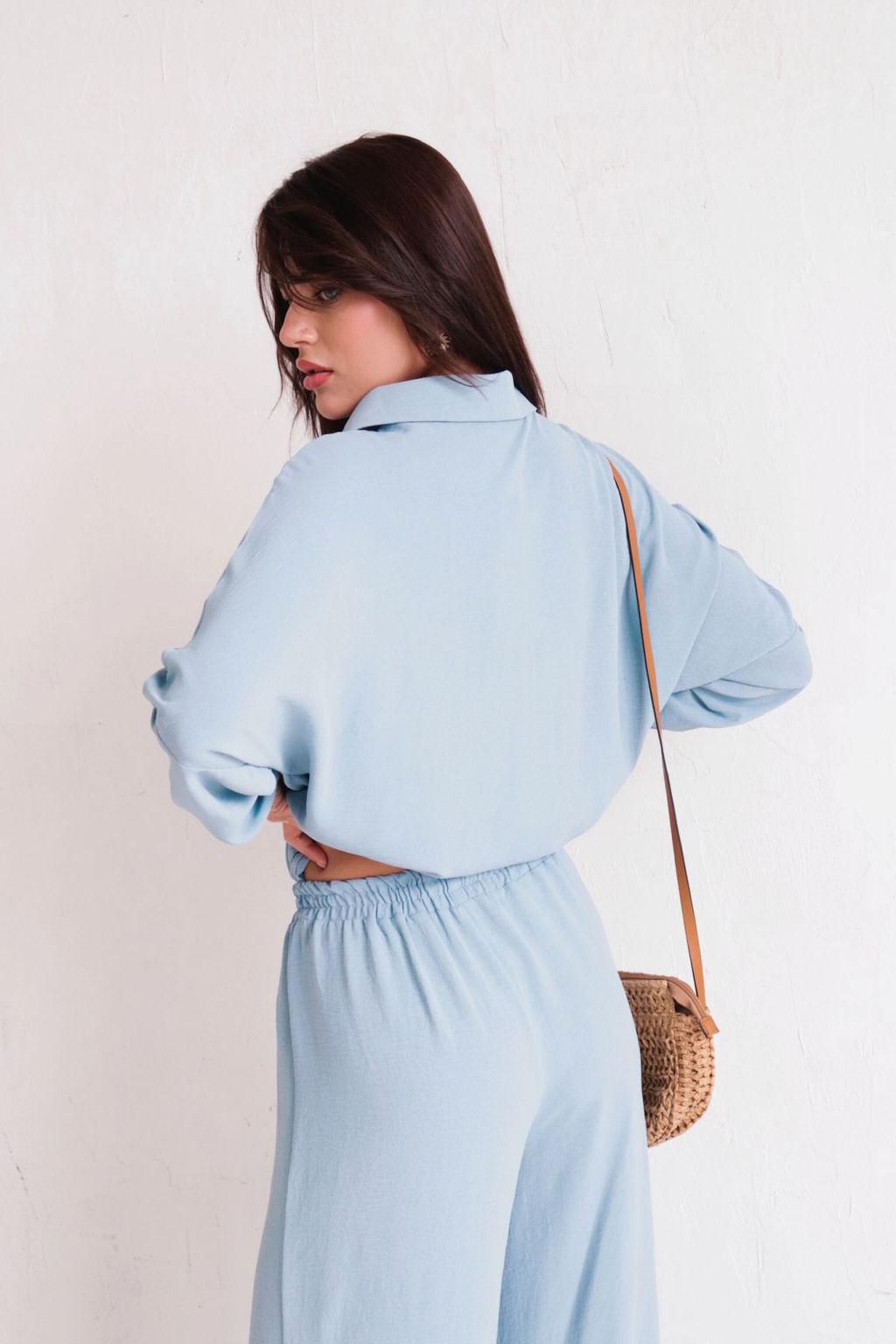 9650 Костюм в пижамном стиле голубой - Martichelli фото 5