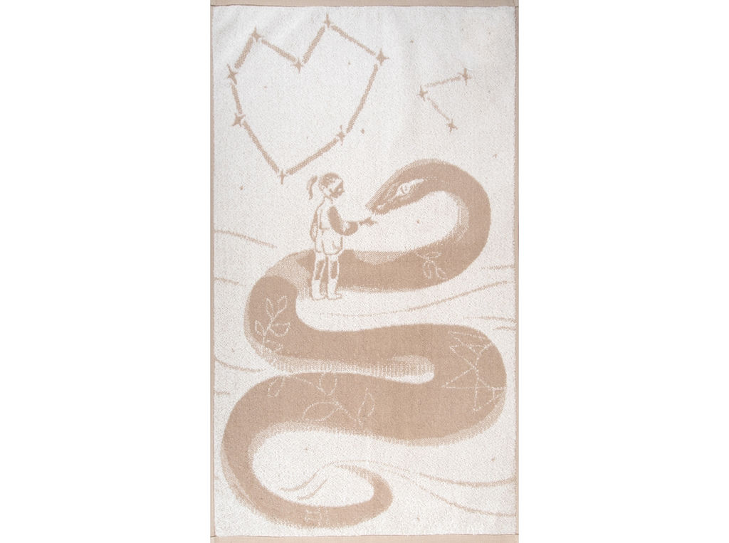 6с103.512ж2 Под звёздами(лён3) Полотенце махровое 50х90см