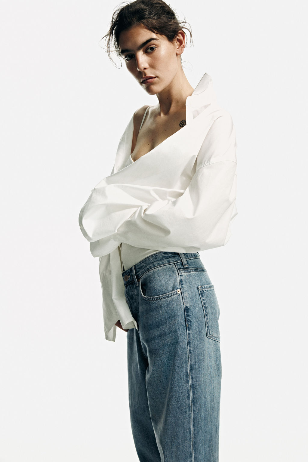 Wide Regular Waist Jeans - H&m фото 2