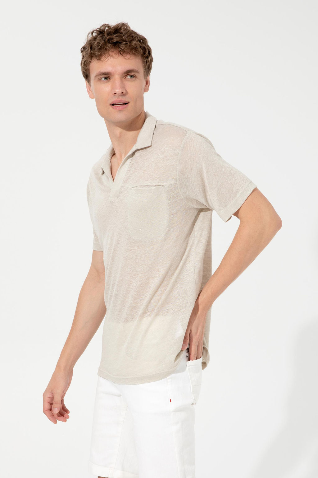 U. S. Polo Assn Мужская футболка с воротником-поло Stone - U.s. polo assn фото 15