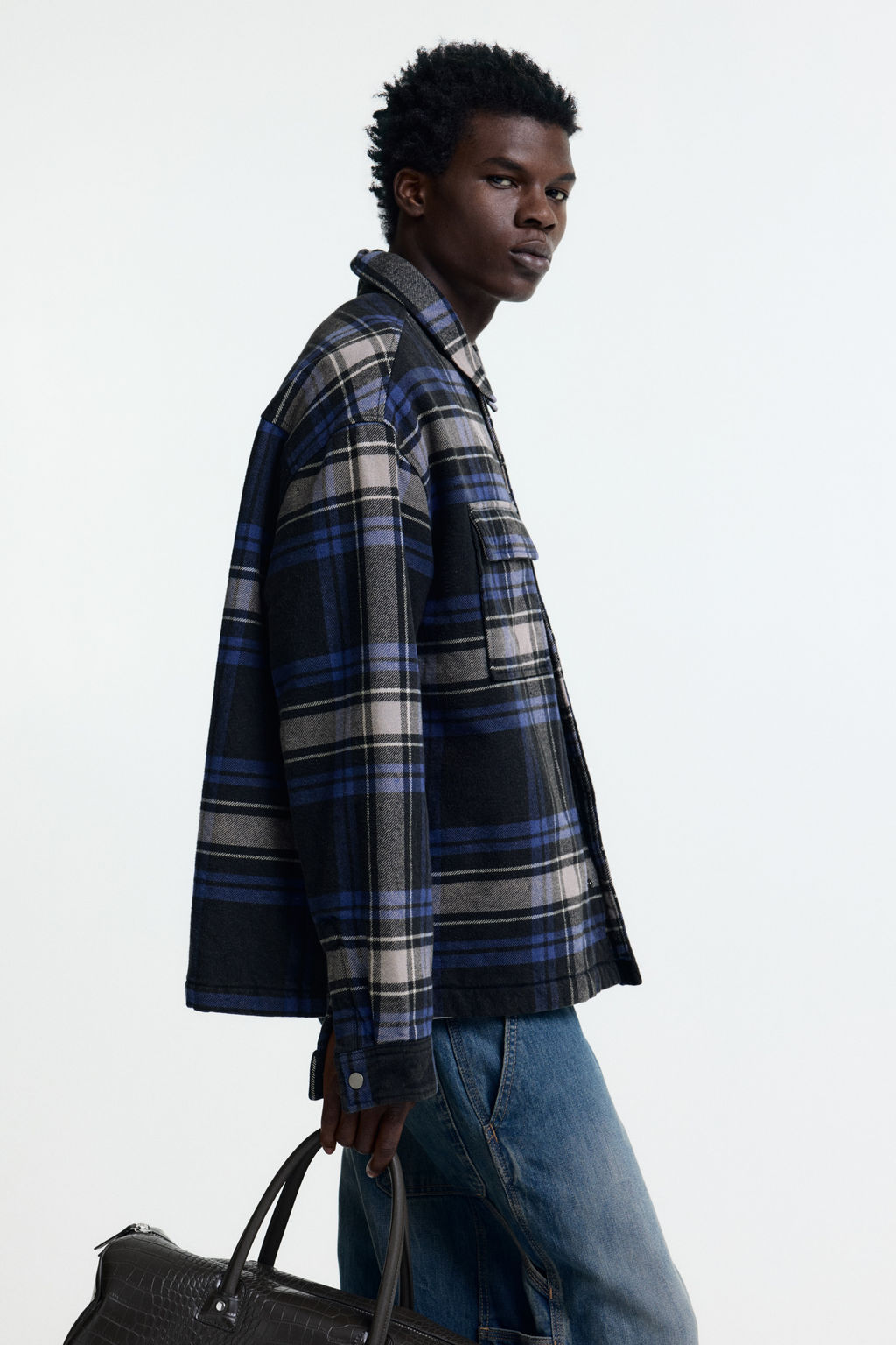 Sobrecamisa de franela Oversized Fit - H&m фото 2