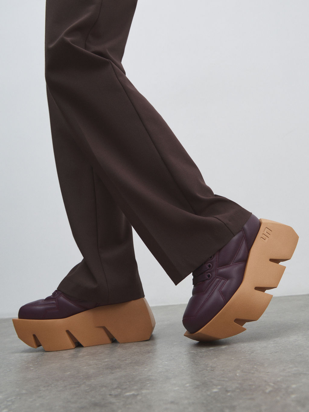 Женские полуботинки UNITED NUDE Bull Puffy Sneaker Артикул 4636558, темно-бордовый
