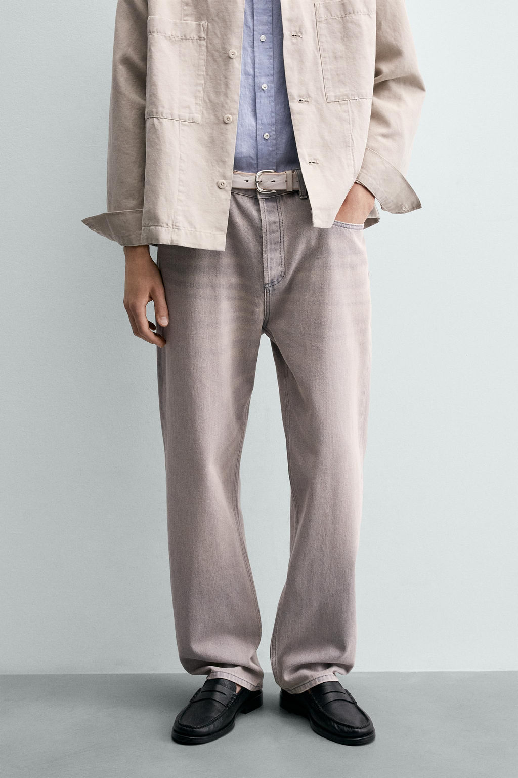 JEANS RELAXED ANKLE FIT / Azul claro - Zara фото 2