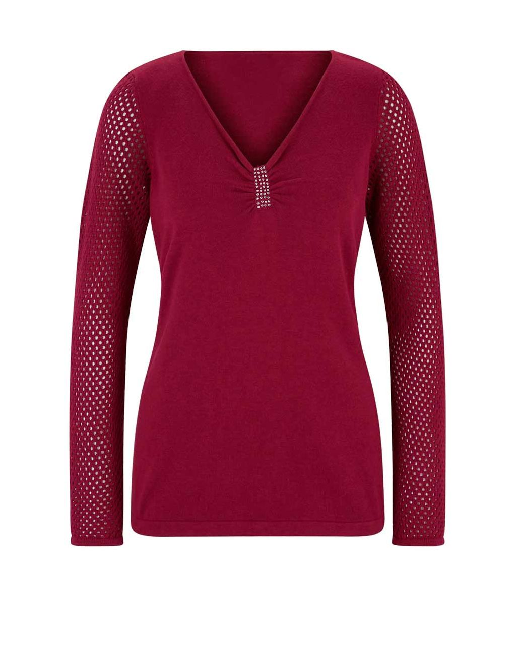 Пуловер, вишневый - Ashley brooke фото 2