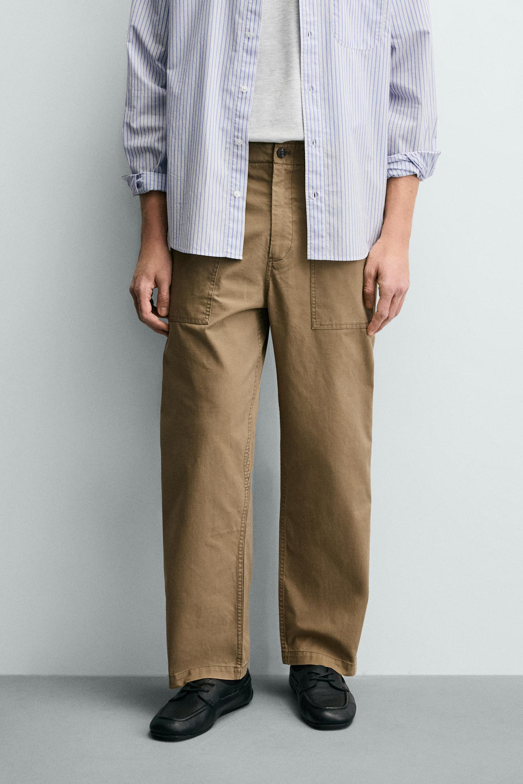 FADED STRAIGHT-LEG TROUSERS - Zara фото 19
