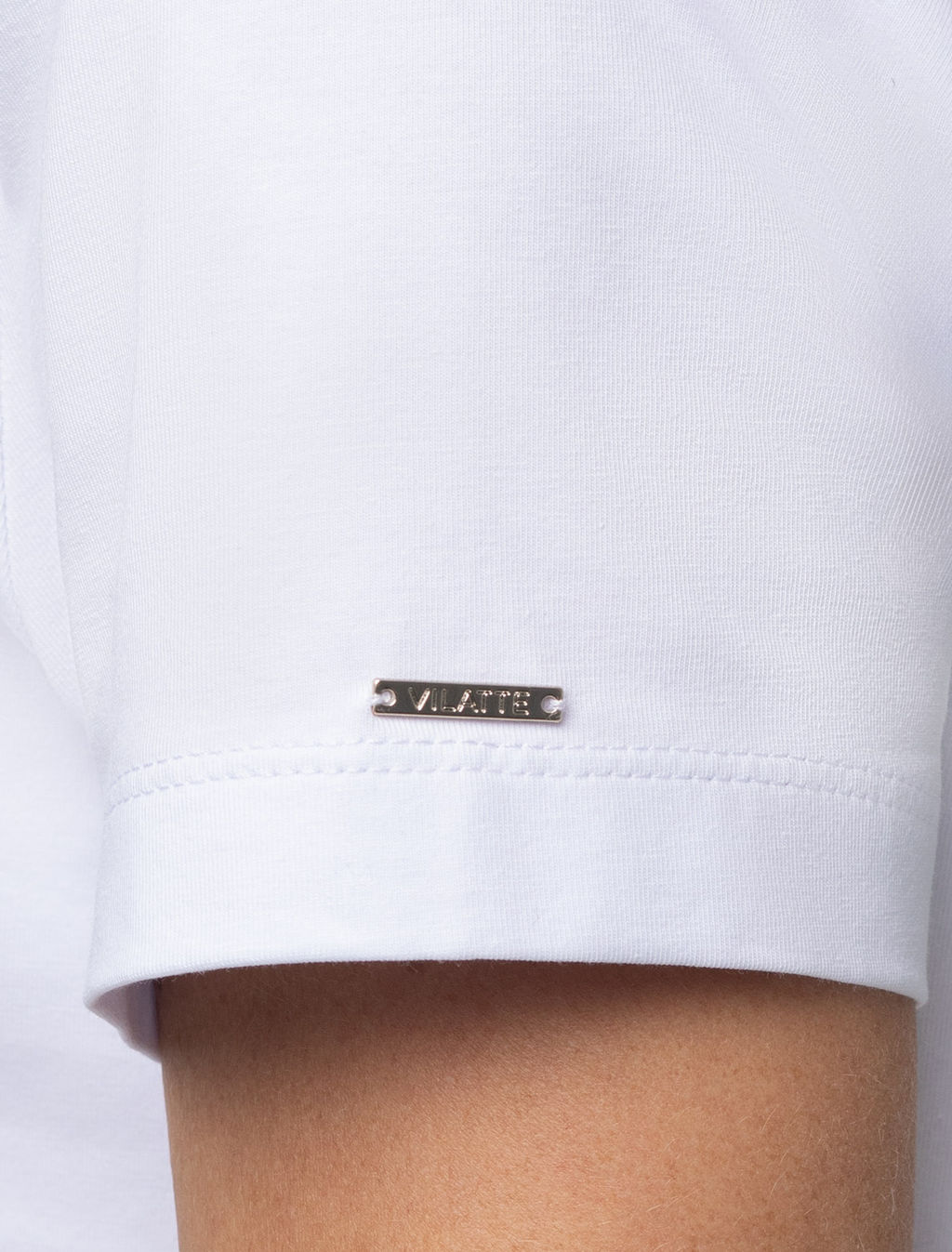 Футболка-поло Vilatte из хлопка с эластаном белый  фото 3