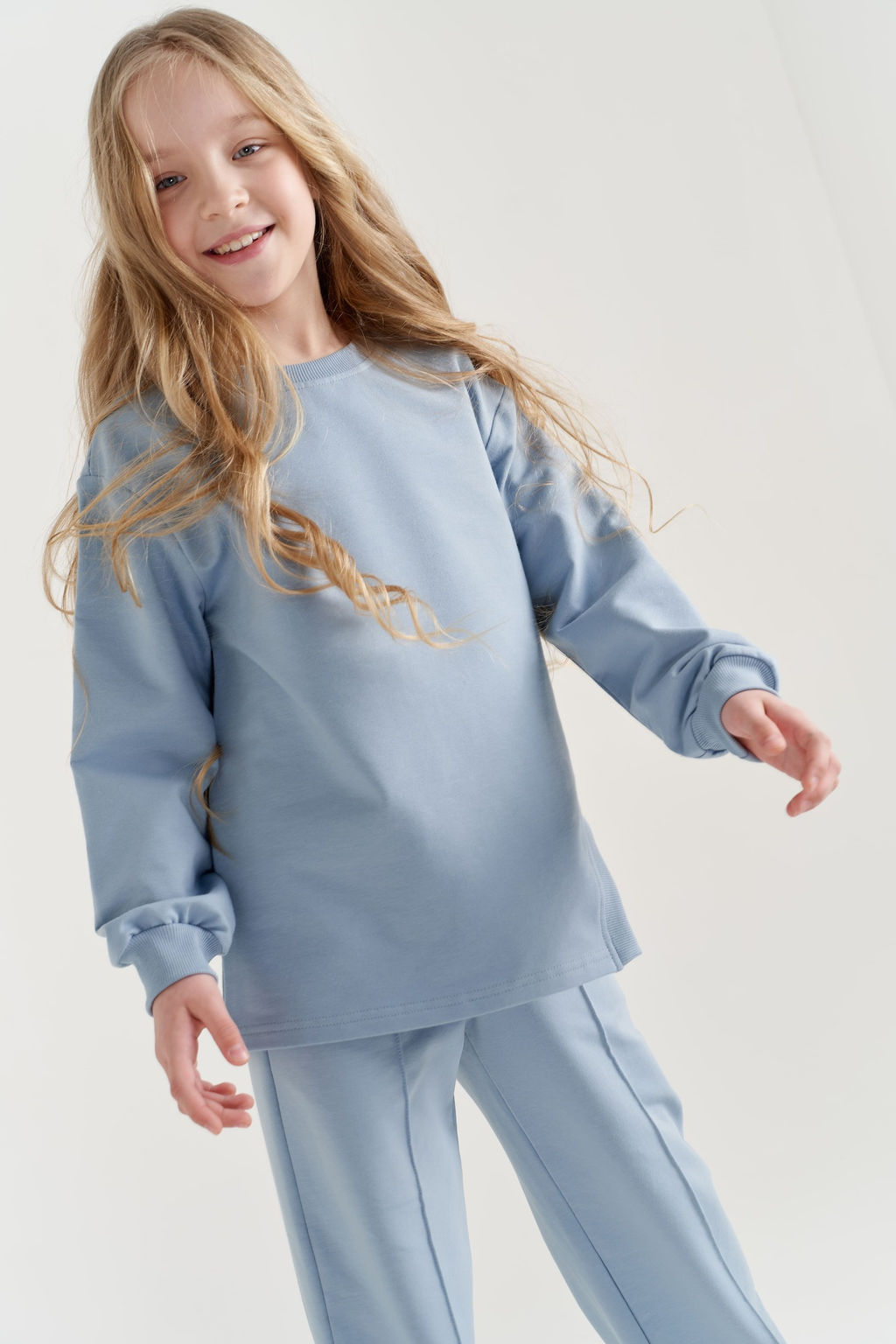 Свитшот облегченный Дымка с фигурным вырезом 7+ - Bungly фото 7