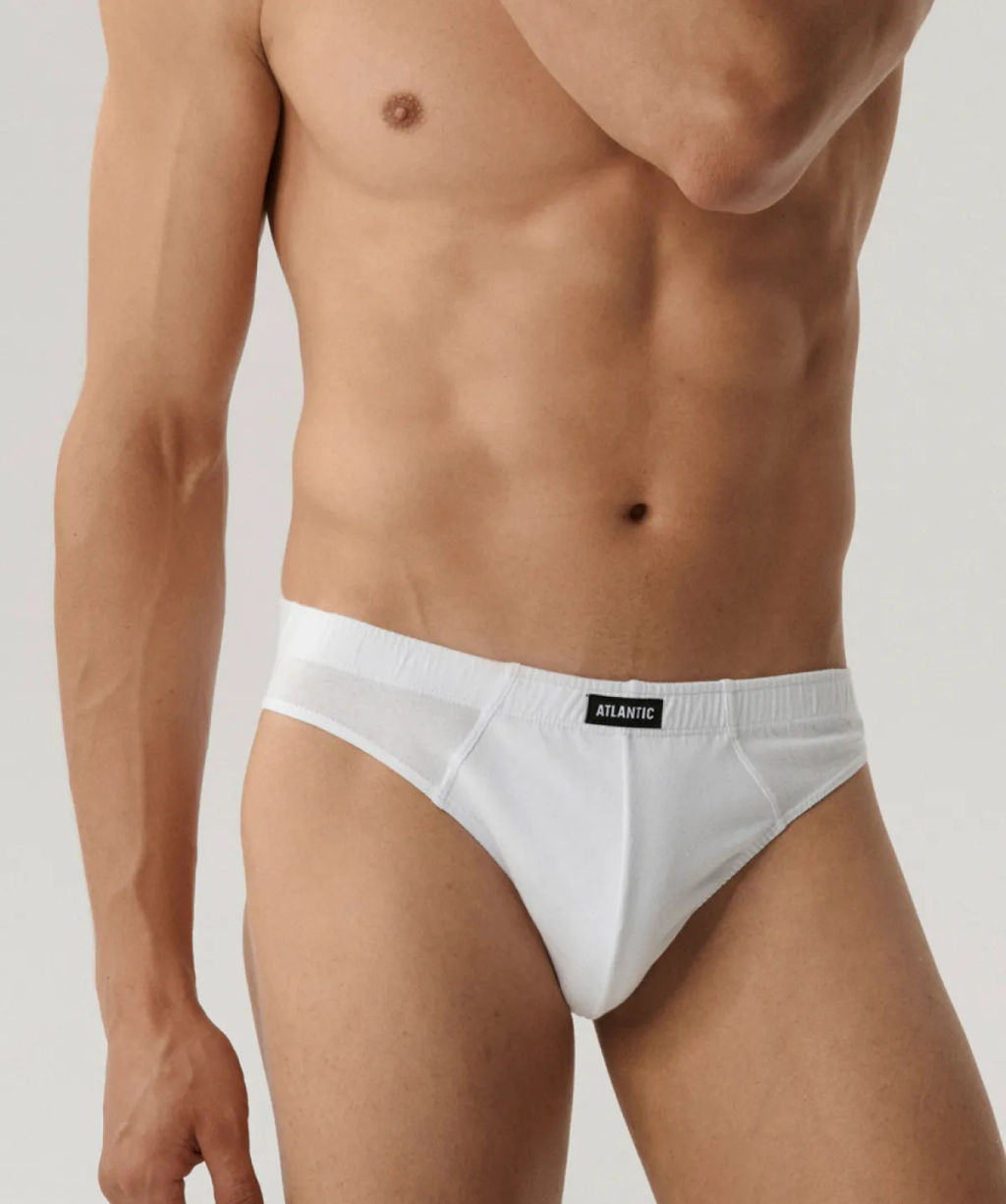 ATLANTIC 3BMP-322 Трусы спорт Basic - набор 3 шт. белый фото 6