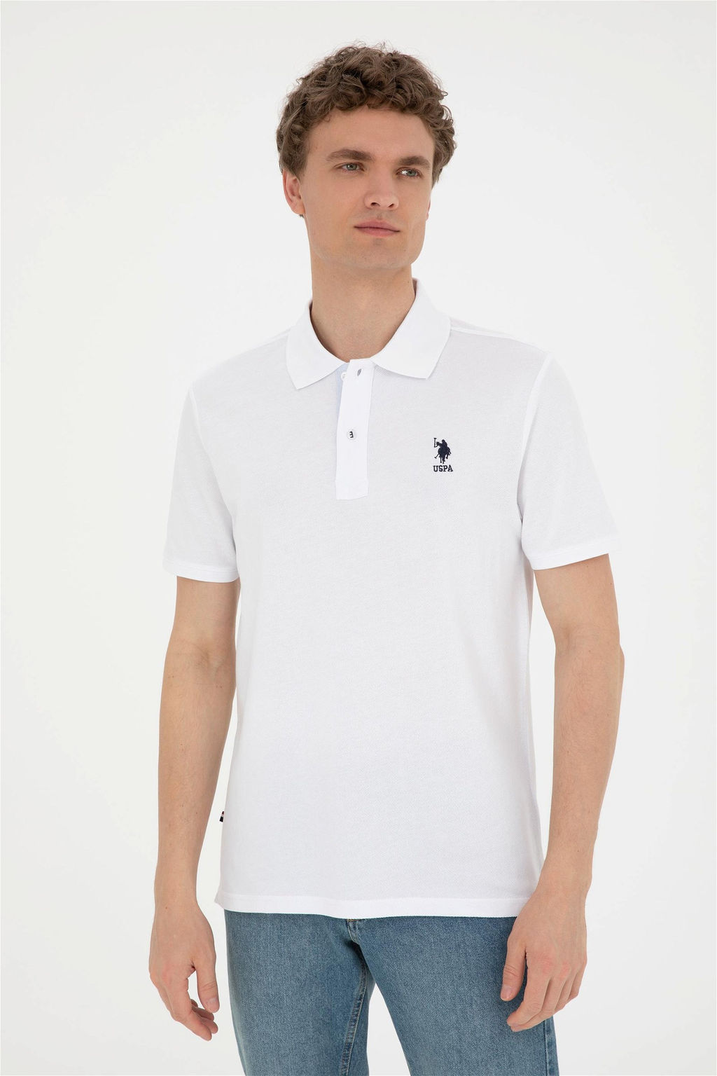 Футболка мужская U.S. Polo Assn белая хлопок  фото 3