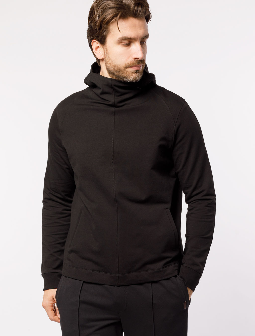 Худи из эластичного футера двунитки