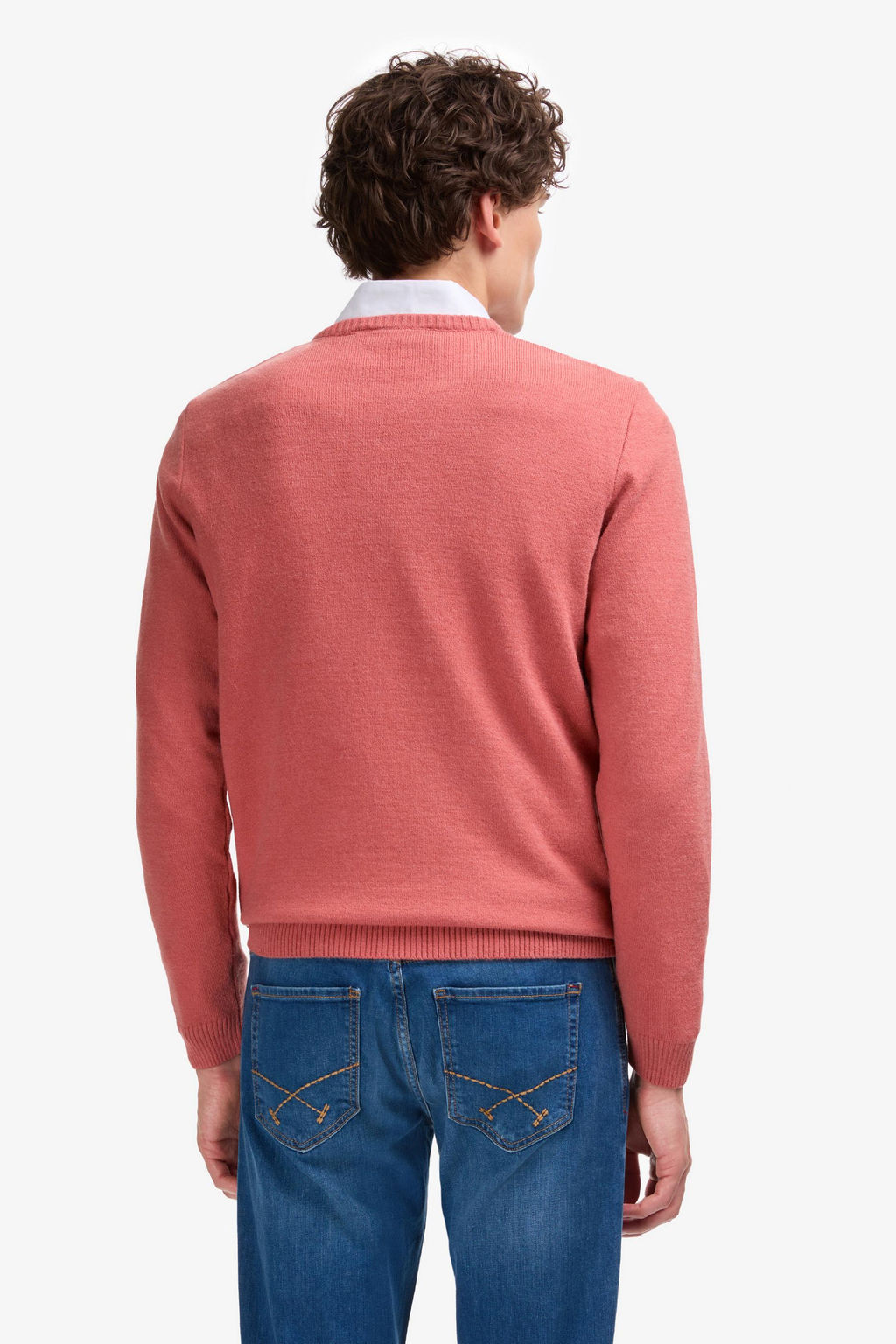 Свитер U.S. Polo Assn Regular Fit круглый воротник пыльно-розовый