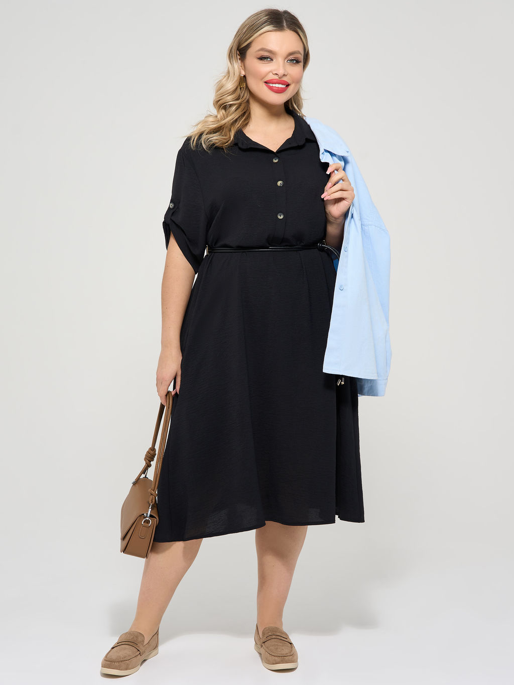 Платье 0258-1с глубокий черный - Dora фото 21