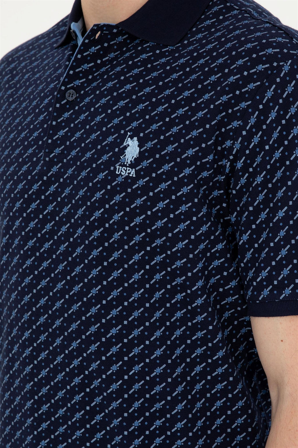Мужская темно-синяя футболка Неожиданная скидка в корзине - U.s. polo assn фото 7