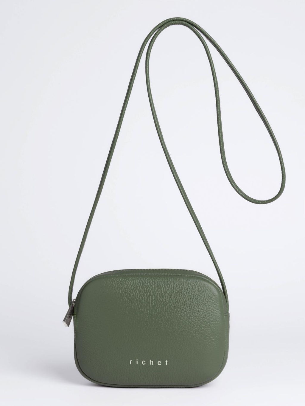 Женская кожаная сумка Richet 3147LN 956 Зеленый