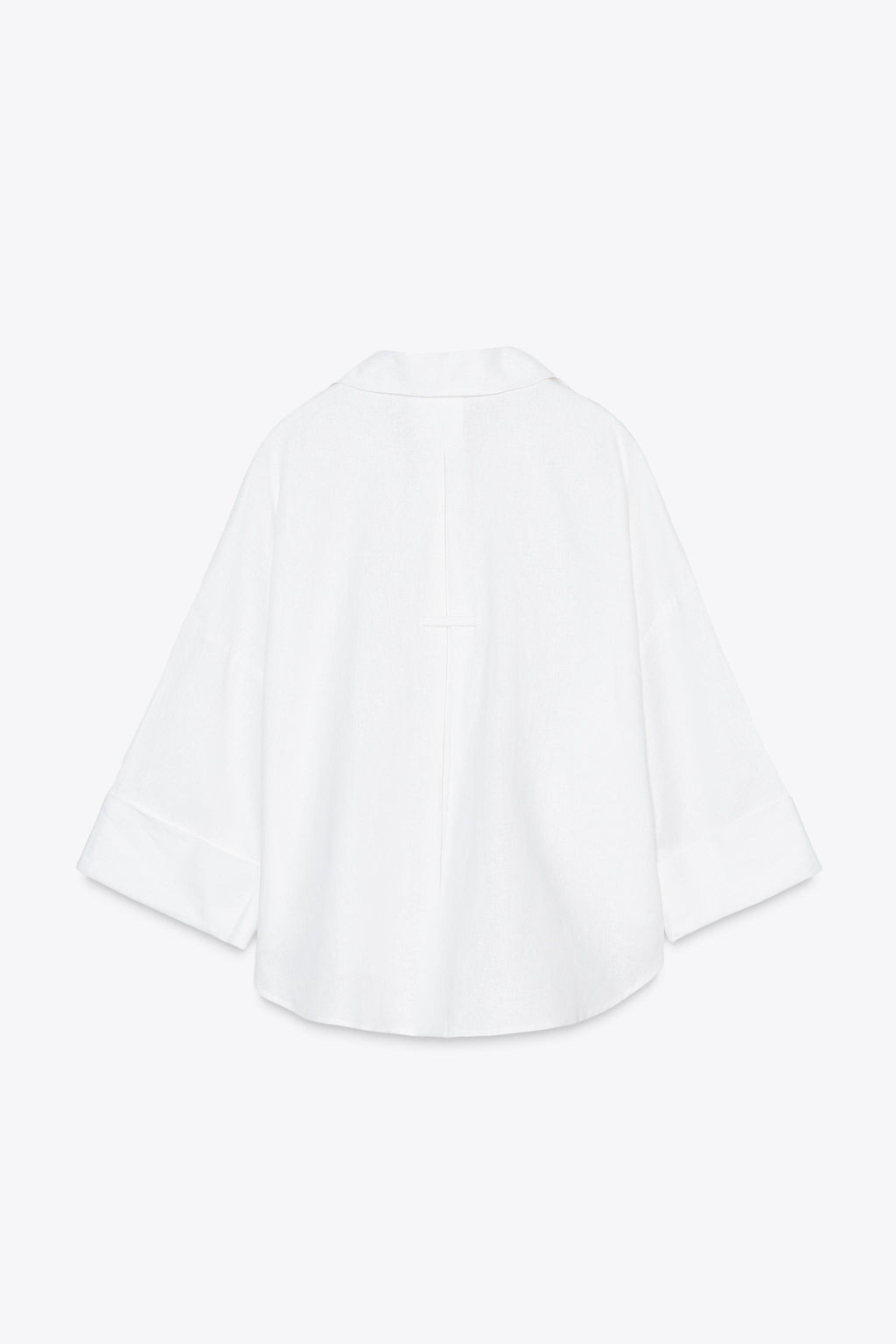 WIDE-SLEEVE LINEN BLEND SHIRT - Zara фото 12