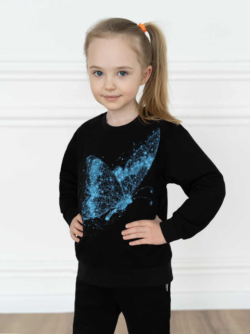 Костюм детский черный бабочка 7045г (110, 60)