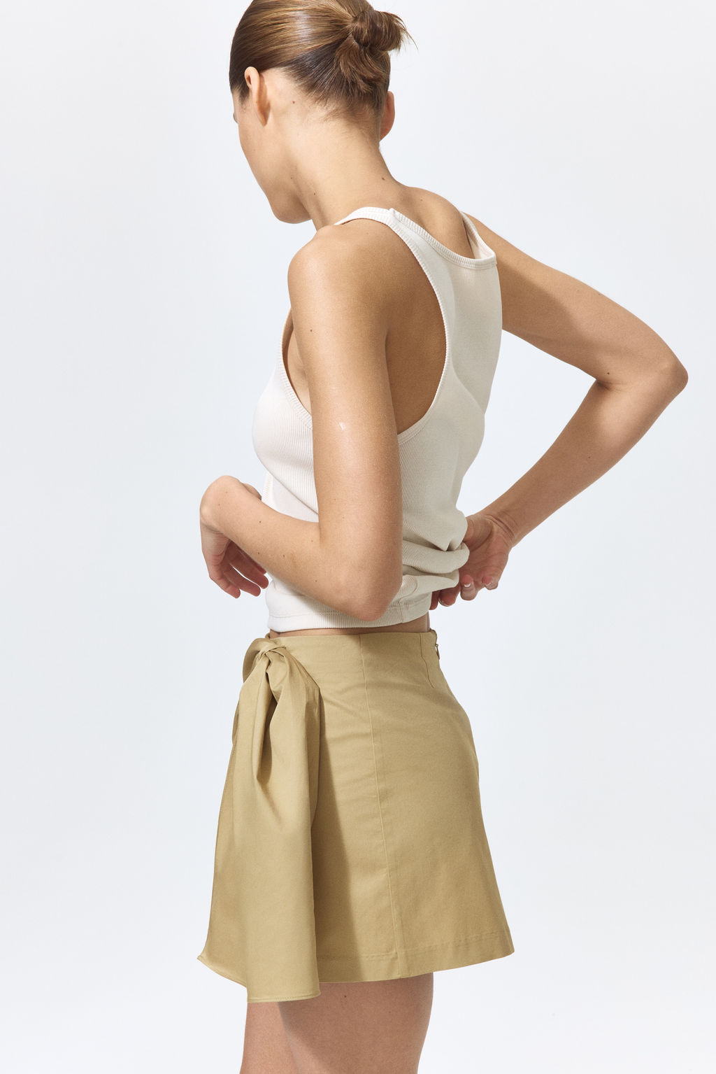 Falda de sarga con detalle drapeado - H&m фото 4