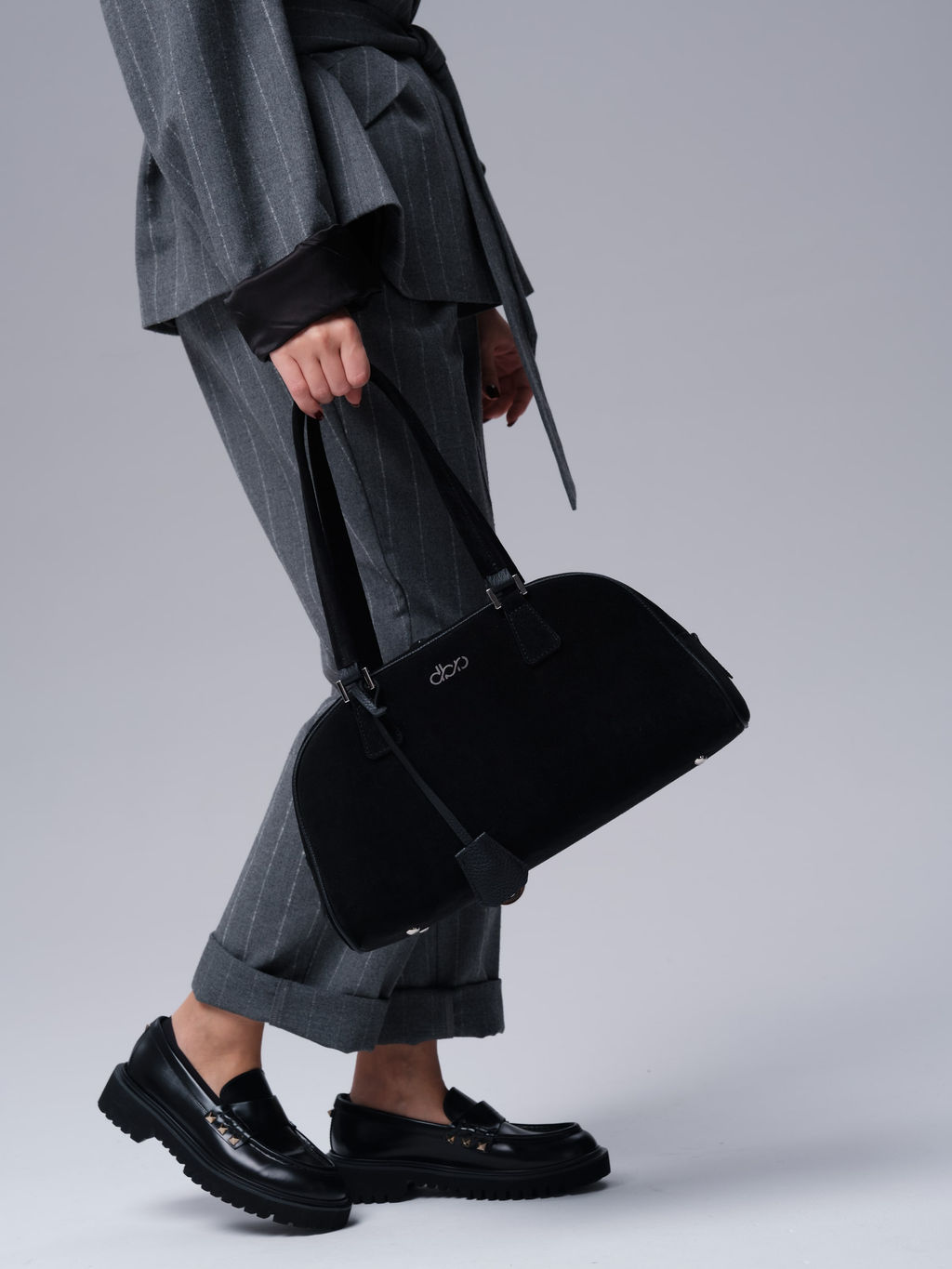 Замшевая сумка Charlotte DBR 31358 черный фото 7