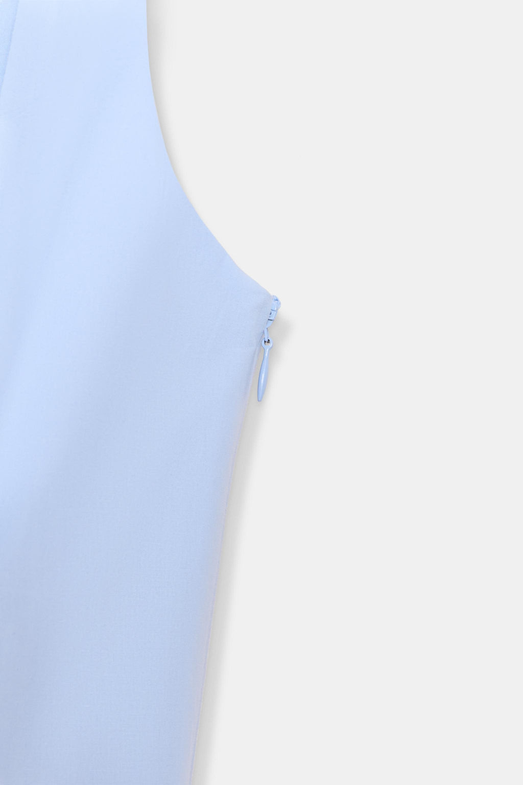 VESTIDO POPEL?N GODETS / Azul claro - Zara фото 6