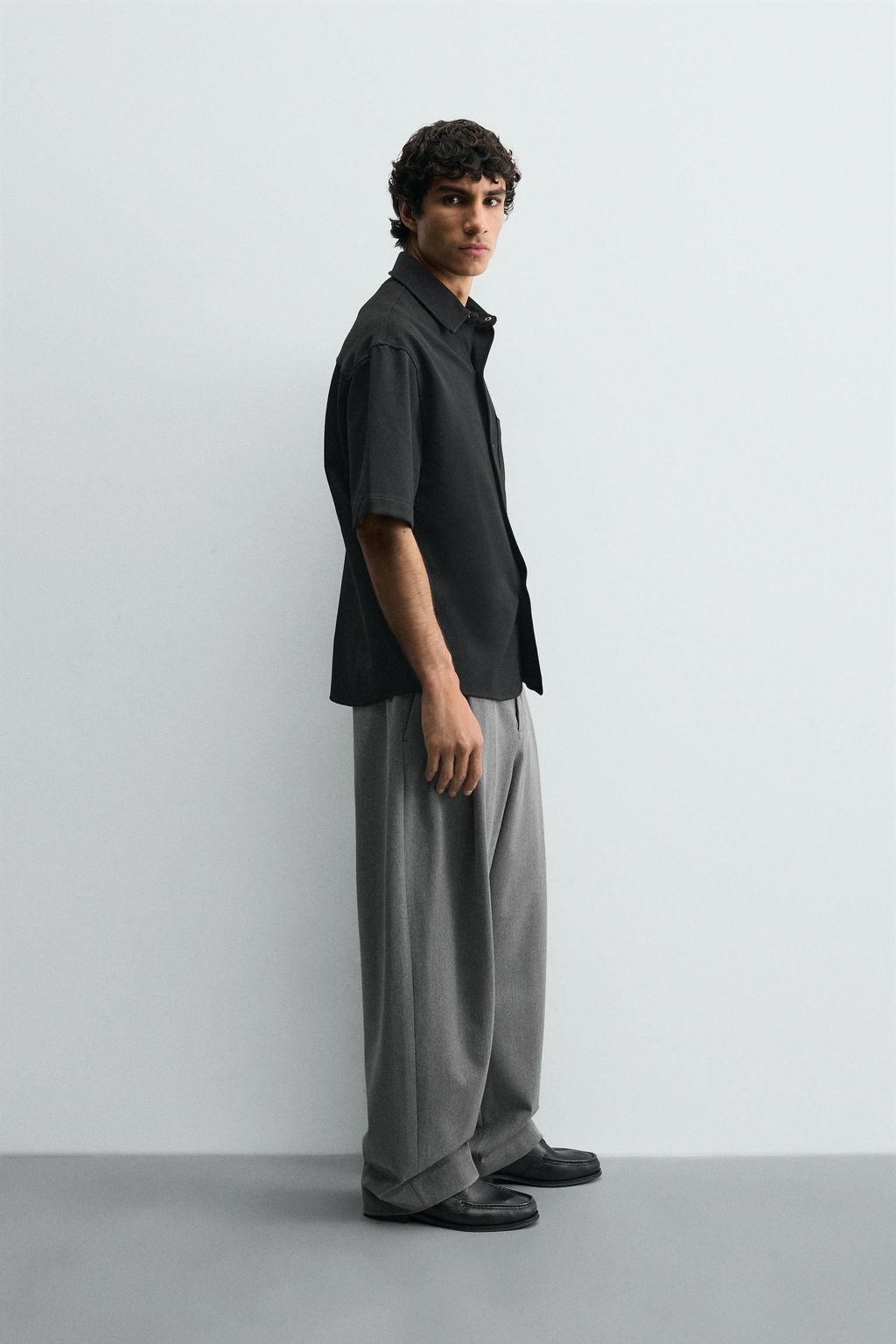 SOBRECAMISA CONFORT NON IRON / Negro - Zara фото 13