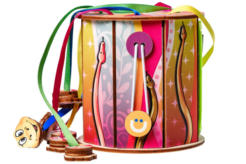 Игра по системе Монтессори Бизиборд Змейки - Smiledecor фото 6