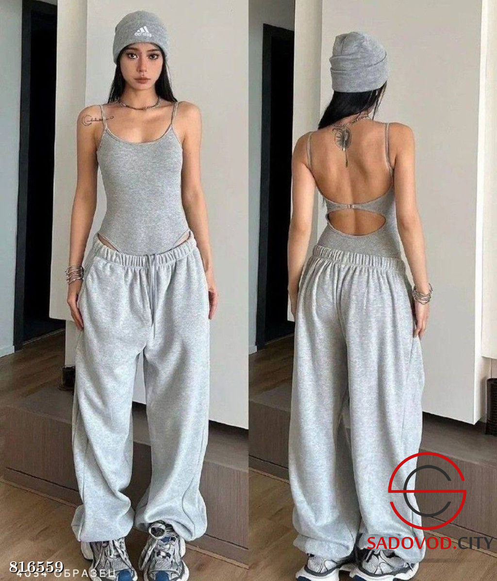 Хлопковые спорт штаны свободного кроя - Bruno фото 6