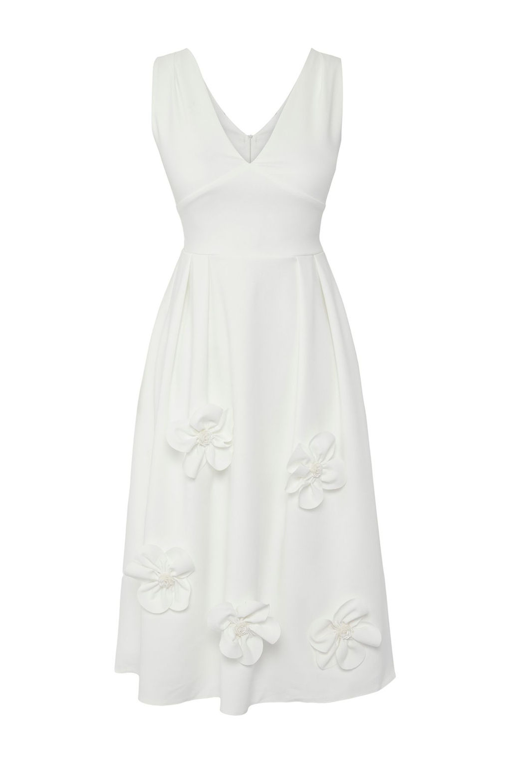 TRENDYOLMILLA Siyah A-Kesim V Yaka Cicek Detayl? Dokuma S?k Abiye Elbise TPRSS25EL00075  фото 11