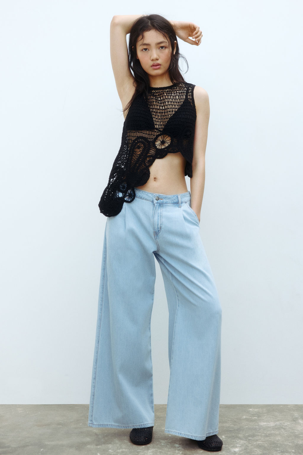 Wide Regular Waist Jeans - H&m фото 9