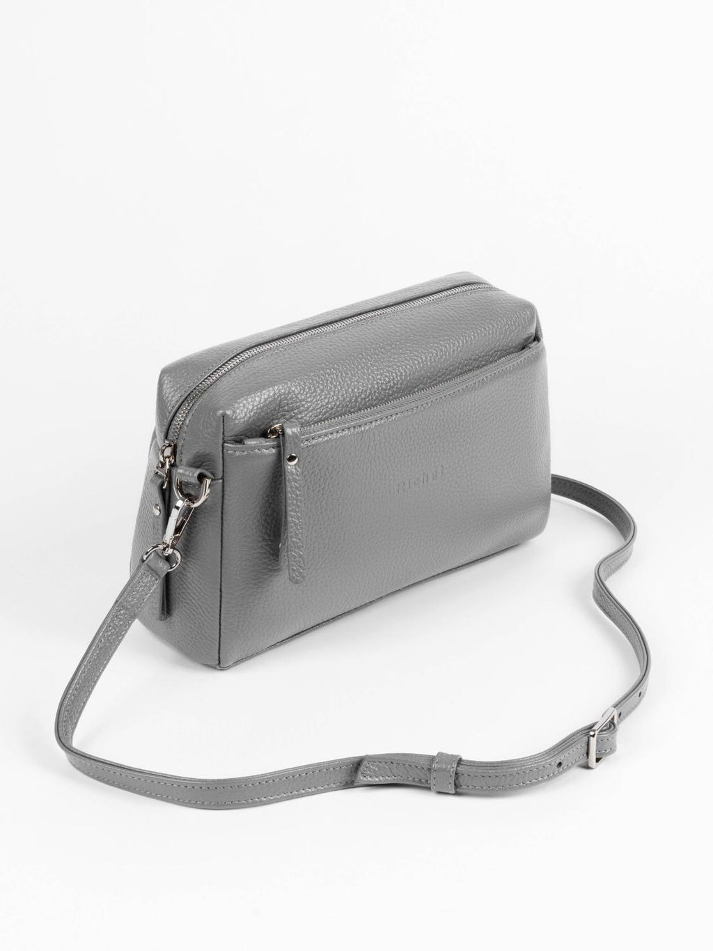 Женская кожаная сумка Richet 3176LN 830 Серый