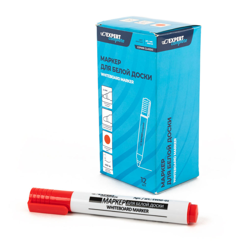 Expert Complete Маркер для белой доски EWM-01 2 мм пулевидный 12 шт