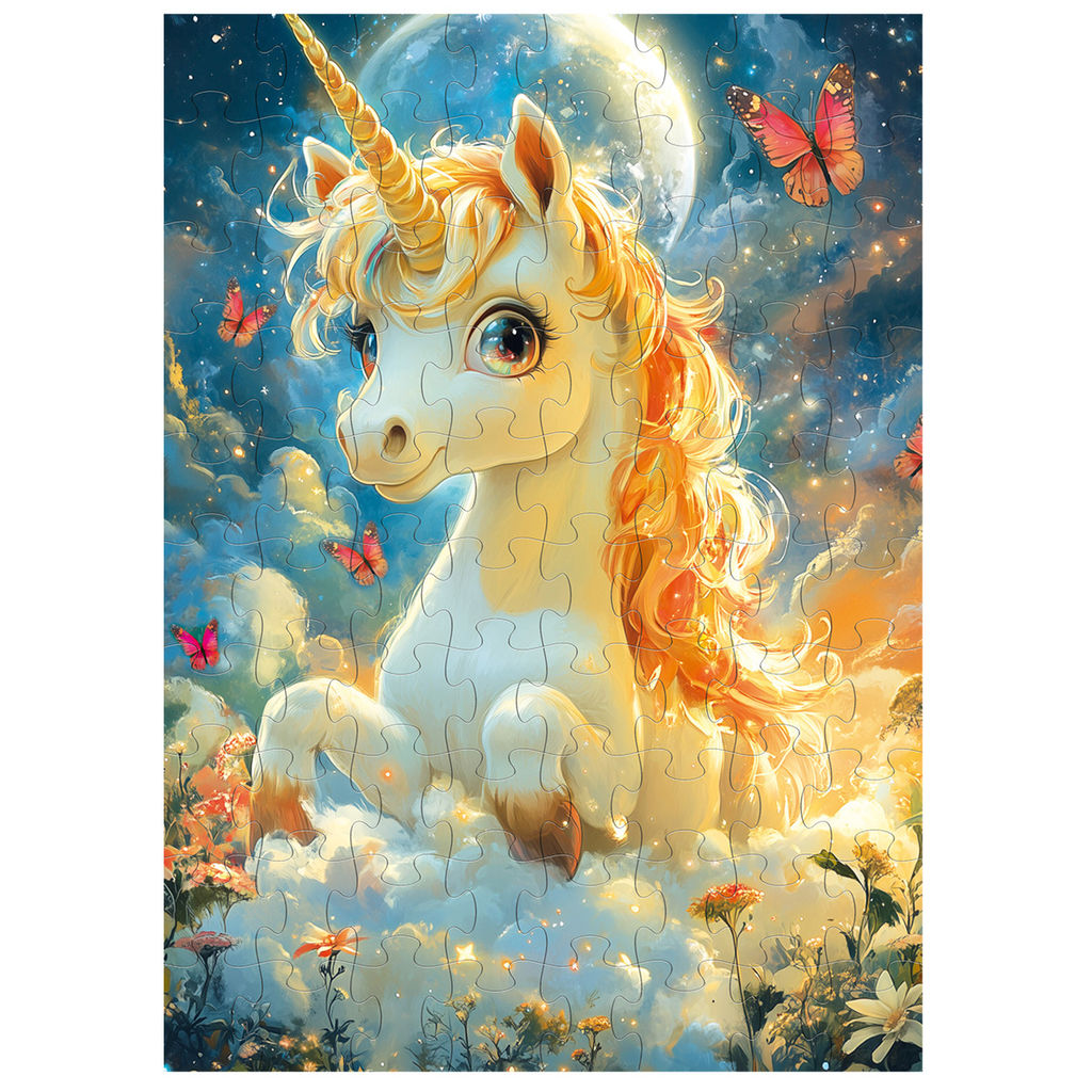 ФРЕЯ Пазл 80 элемент. PZL-80/15 Единорог и бабочки