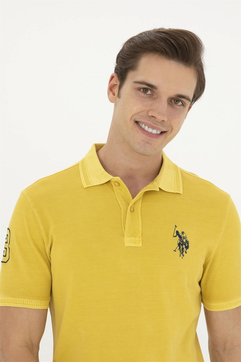Мужская футболка Safran Basic с воротником-поло - U.s. polo assn фото 2