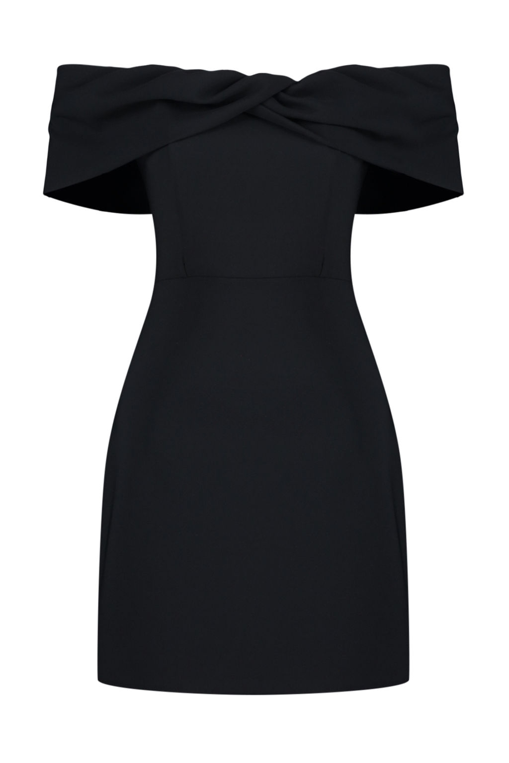 TRENDYOLMILLA Siyah Carmen Yaka Dokuma K?sa Elbise TPRSS24EL00154  фото 15