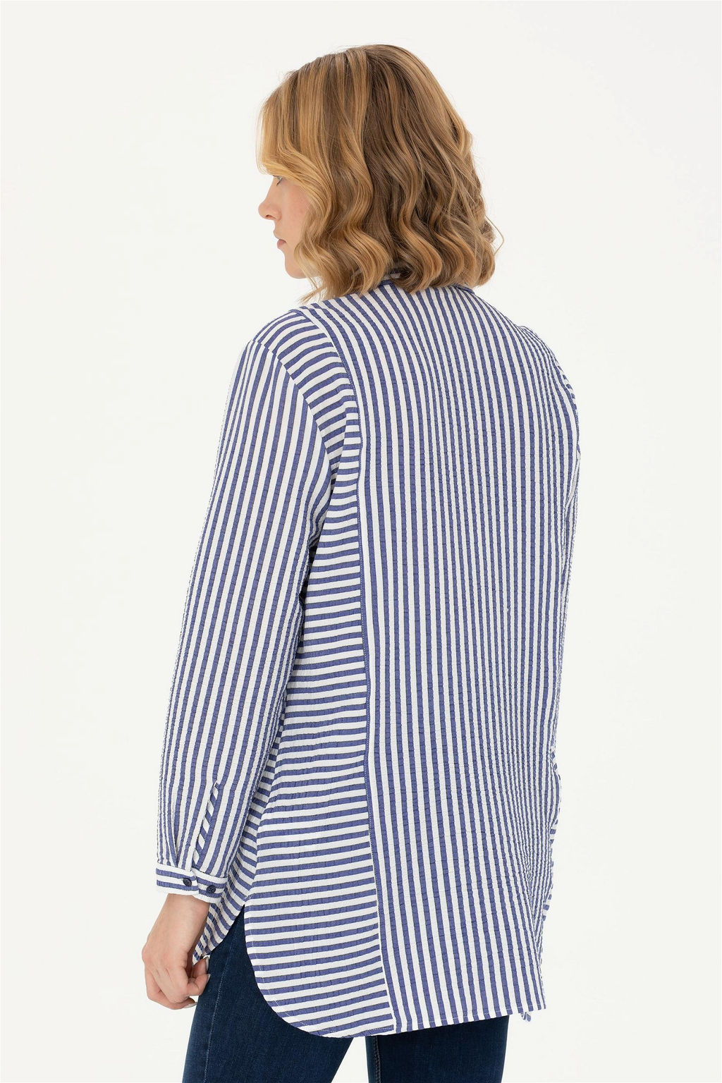 U. S. Polo Assn Женская темно-синяя рубашка с длинным рукавом - U.s. polo assn фото 5