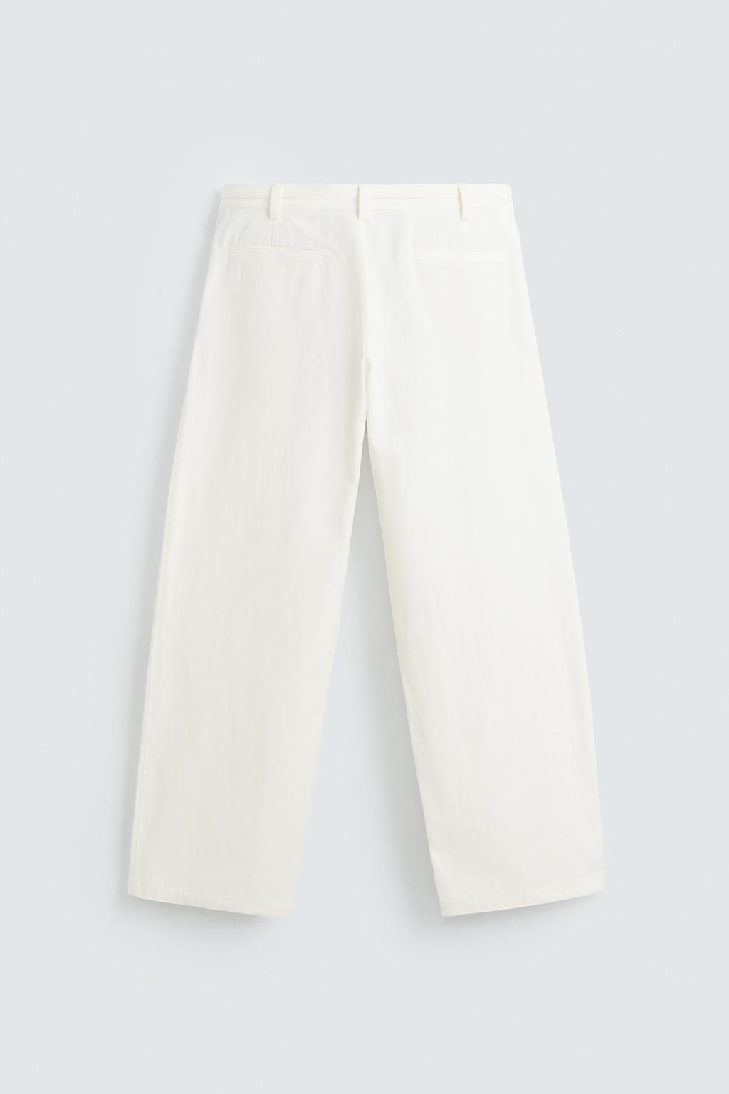 RELAXED FIT PLEATED TROUSERS - Zara фото 6