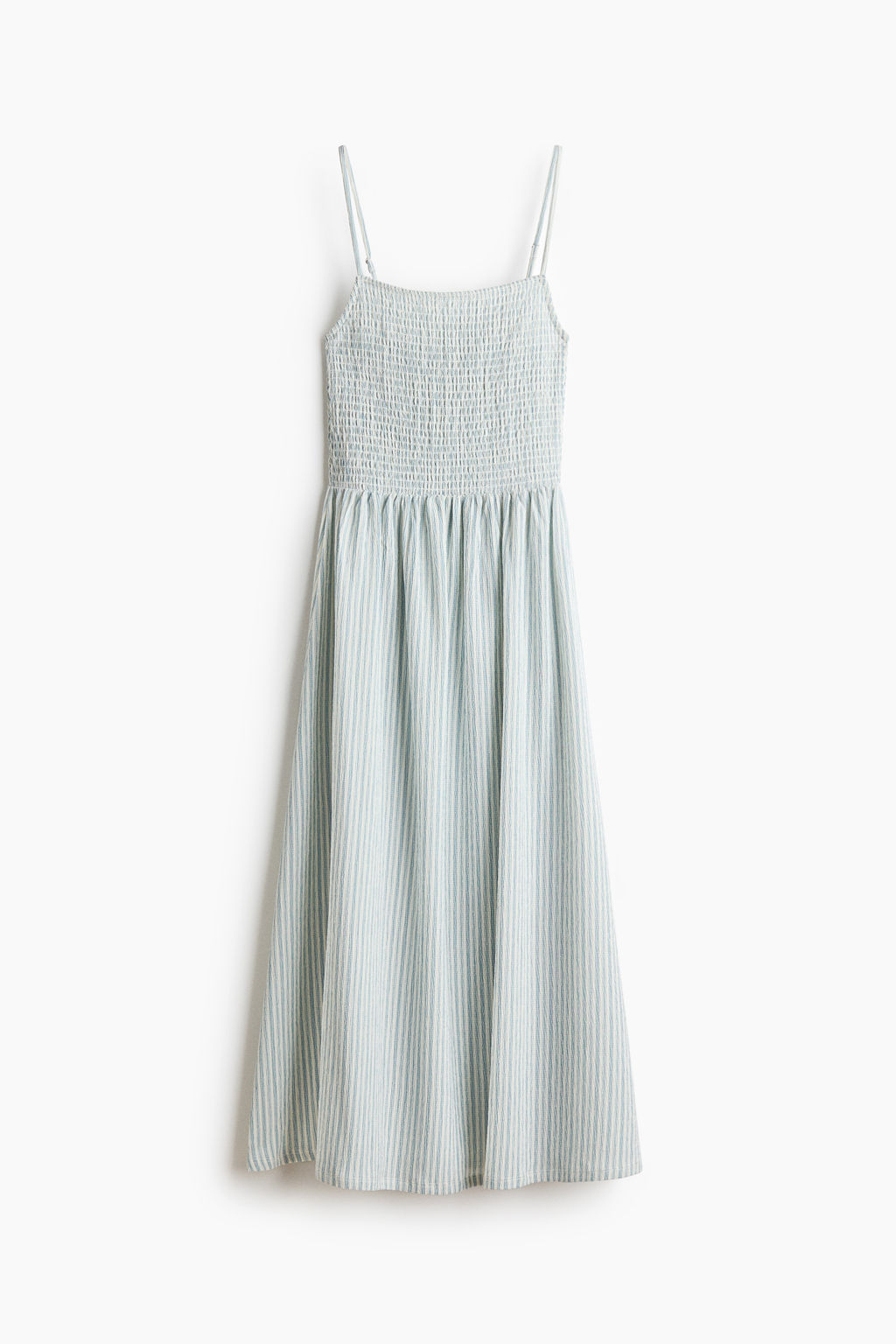 Vestido de tirantes con cuerpo nido de abeja - H&m фото 6